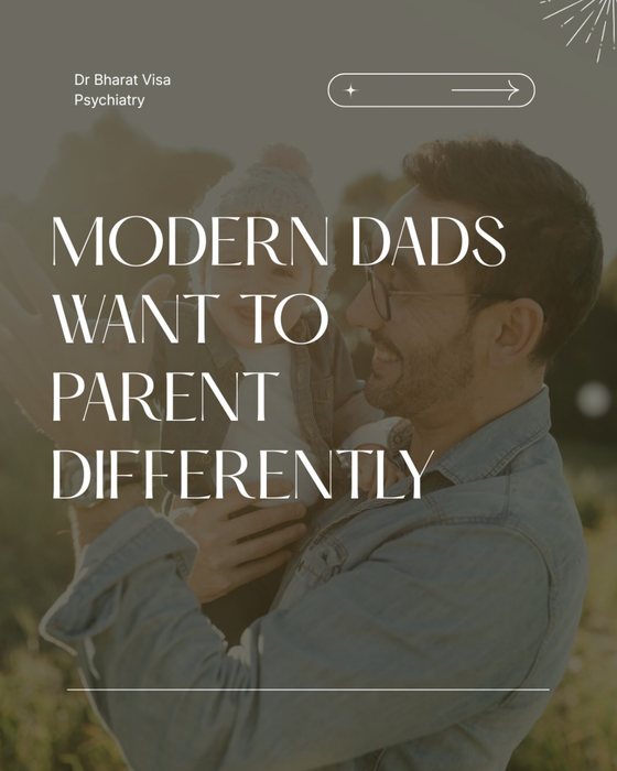 Instagram post: Modern dads want to parent differently