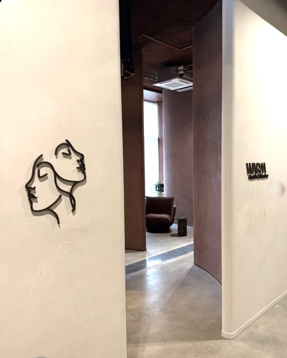 Instagram post: The entrance to WARM Health Collective